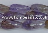 CAN180 15.5 inches 12*25mm faceted teardrop natural ametrine beads