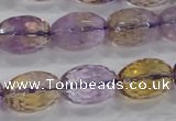 CAN21 15.5 inches 13*18mm faceted rice natural ametrine beads