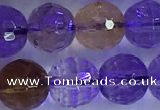 CAN226 15.5 inches 9mm faceted round ametrine beads wholesale