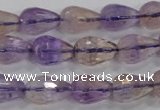 CAN23 15.5 inches 10*14mm faceted teardrop natural ametrine beads