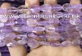 CAN236 15.5 inches 10*14mm faceted oval ametrine beads wholesale