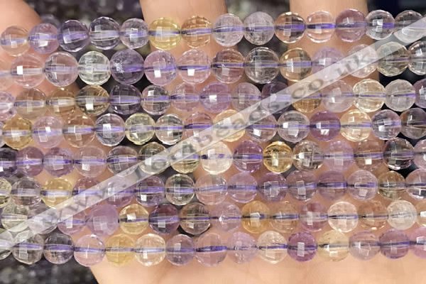 CAN252 15.5 inches 6mm pumpkin ametrine gemstone beads