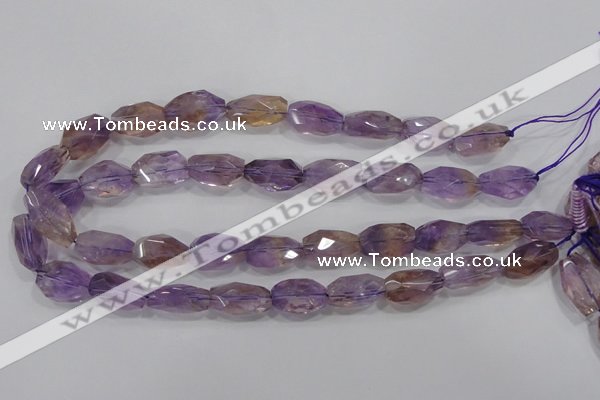 CAN29 15.5 inches 15*20mm faceted nugget natural ametrine beads