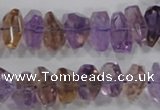 CAN31 15.5 inches 8*18mm faceted nugget natural ametrine beads