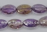 CAN32 15.5 inches 10*14mm faceted oval natural ametrine beads