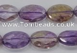 CAN33 15.5 inches 13*18mm faceted oval natural ametrine beads
