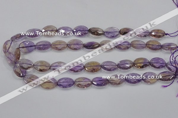 CAN33 15.5 inches 13*18mm faceted oval natural ametrine beads