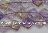 CAN34 15.5 inches 12*12mm faceted diamond natural ametrine beads