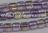 CAN36 15.5 inches 10*10mm square natural ametrine gemstone beads