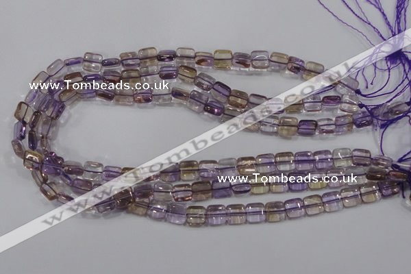 CAN36 15.5 inches 10*10mm square natural ametrine gemstone beads