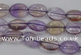 CAN47 15.5 inches 8*12mm oval natural ametrine gemstone beads