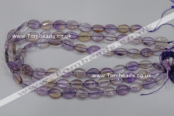 CAN47 15.5 inches 8*12mm oval natural ametrine gemstone beads