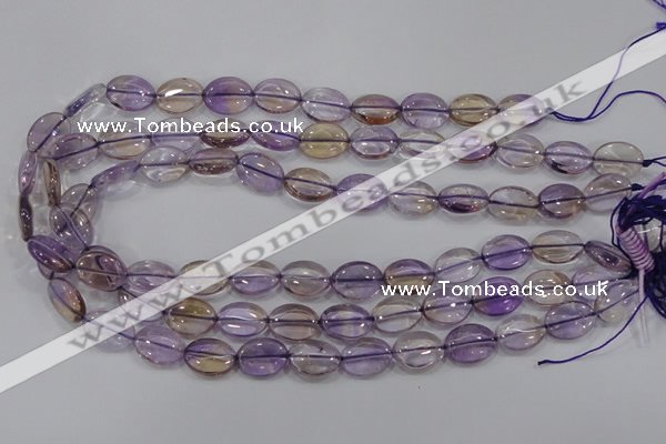 CAN48 15.5 inches 10*14mm oval natural ametrine gemstone beads