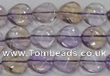 CAN52 15.5 inches 14mm twisted coin natural ametrine gemstone beads