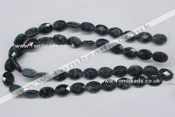 CAP10 15.5 inches 15*20mm faceted oval apatite gemstone beads wholesale