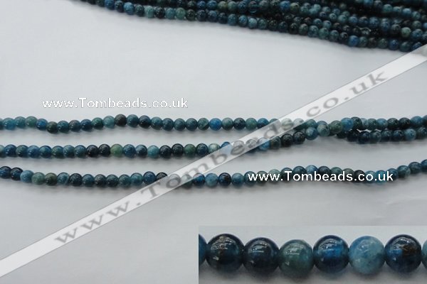 CAP300 15.5 inches 4mm round natural apatite gemstone beads