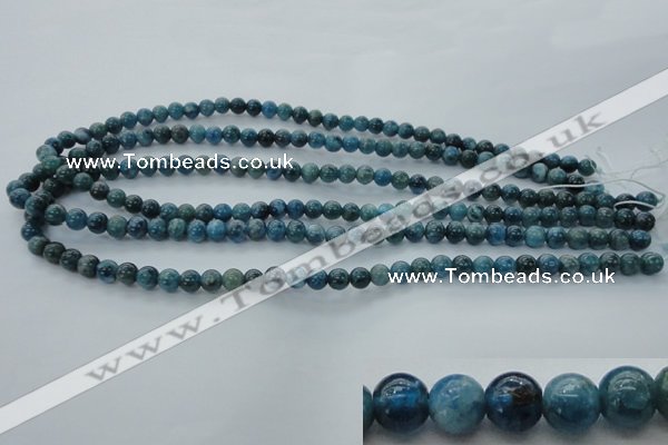 CAP301 15.5 inches 6mm round natural apatite gemstone beads