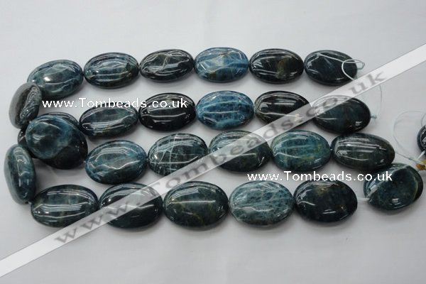 CAP327 15.5 inches 22*30mm oval natural apatite gemstone beads