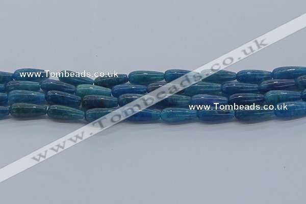 CAP376 15.5 inches 6*16mm teardrop apatite gemstone beads