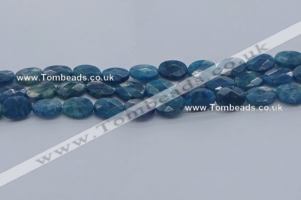 CAP390 15.5 inches 10*14mm faceted oval apatite gemstone beads