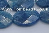 CAP394 15.5 inches 18*25mm faceted oval apatite gemstone beads