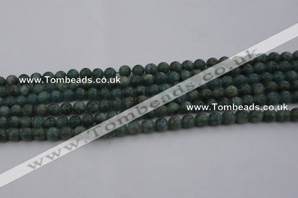 CAP500 15.5 inches 6mm round natual green apatite beads