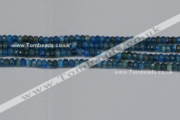 CAP528 15.5 inches 3*5mm faceted rondelle apatite gemstone beads