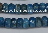 CAP529 15.5 inches 4*7mm faceted rondelle apatite gemstone beads