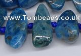 CAP533 15.5 inches 10*20mm - 15*35mm freeform apatite beads