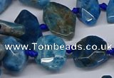 CAP535 15.5 inches 10*18mm - 16*30mm faceted freeform apatite beads