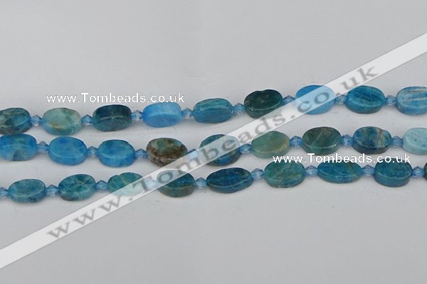 CAP550 15.5 inches 8*12mm oval apatite gemstone beads