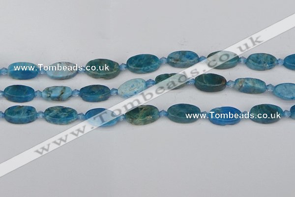 CAP551 15.5 inches 8*16mm oval apatite gemstone beads