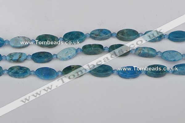 CAP552 15.5 inches 10*18mm oval apatite gemstone beads