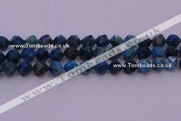 CAP564 15.5 inches 12mm faceted nuggets apatite gemstone beads