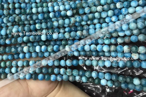 CAP576 15.5 inches 4mm round apatite beads wholesale