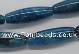 CAP59 15.5 inches 10*30mm rice dyed apatite gemstone beads wholesale