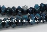 CAP60 15.5 inches 6*12mm faceted rondelle dyed apatite gemstone beads