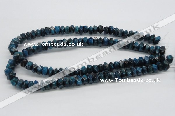 CAP60 15.5 inches 6*12mm faceted rondelle dyed apatite gemstone beads