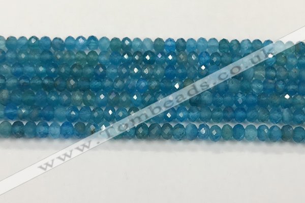 CAP623 15.5 inches 3*4mm faceted rondelle apatite beads