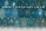 CAP624 15.5 inches 2.5*4mm faceted rondelle apatite beads