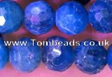 CAP659 15.5 inches 7mm faceted round apatite gemstone beads