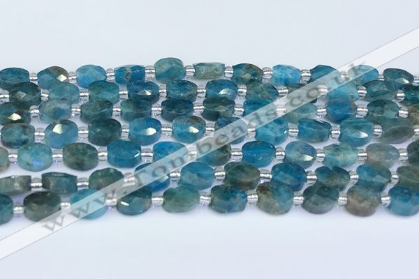 CAP700 15.5 inches 6*8mm faceted oval apatite beads