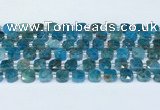 CAP701 15.5 inches 8mm faceted square apatite beads