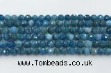 CAP706 15.5 inches 8mm faceted round apatite gemstone beads wholesale