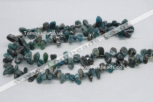 CAP73 15.5 inches 10*20mm nugget dyed apatite gemstone beads wholesale