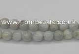 CAQ101 15.5 inches 6mm round AB grade natural aquamarine beads