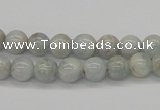 CAQ102 15.5 inches 8mm round AB grade natural aquamarine beads