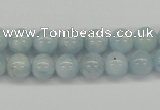 CAQ108 15.5 inches 6mm round A grade natural aquamarine beads