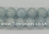 CAQ110 15.5 inches 10mm round A grade natural aquamarine beads