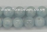 CAQ111 15.5 inches 12mm round A grade natural aquamarine beads